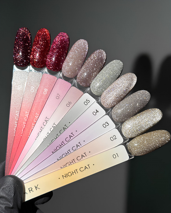 Dark gel polish Night Cat 04, 10 ml - Зображення 2