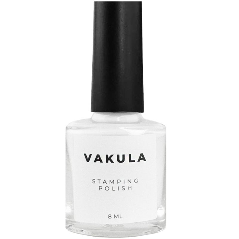 Лак для стемпінгу Vakula Nails Білий #1, 8мл