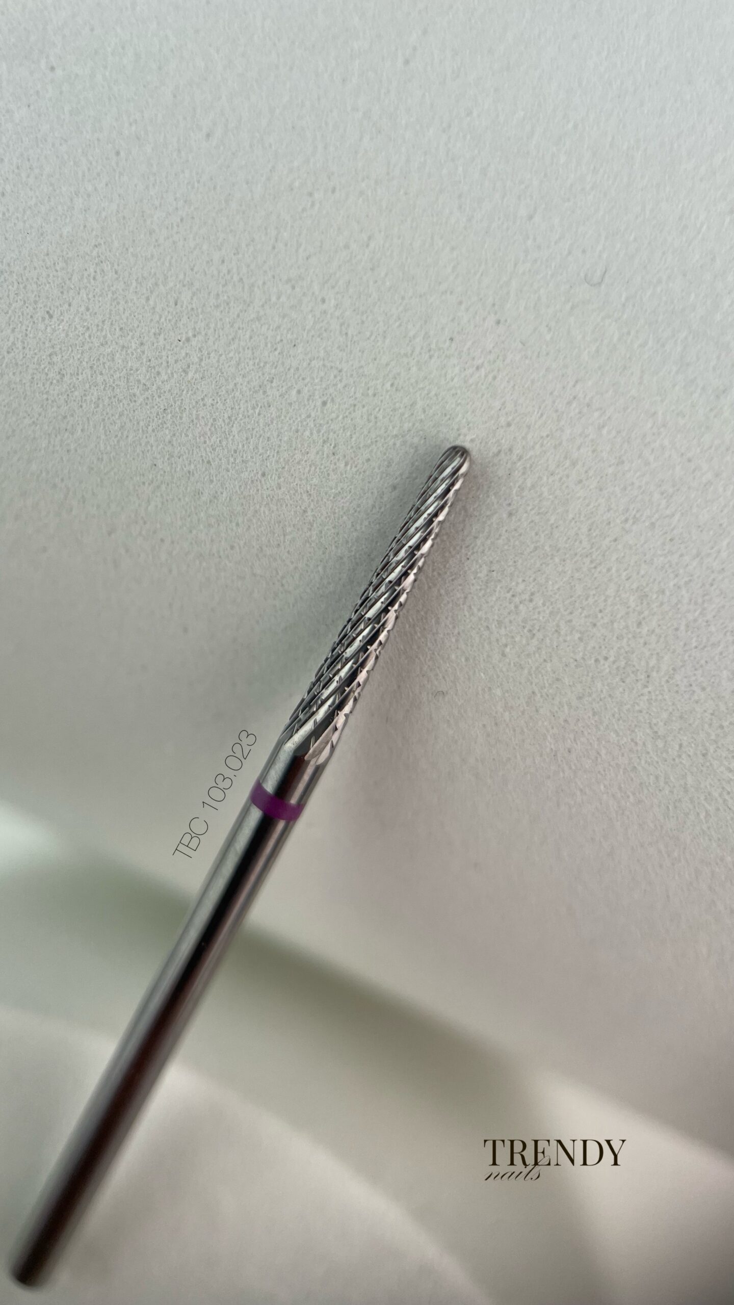 Trendy nails Фреза ТВС 103.023 (конус фіолетовий)