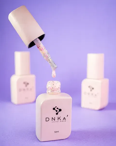 DNKa Cover Base, 12 ml #0061 Confetti (камуфлююча база) - Зображення 4