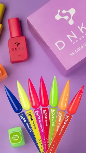 DNKa Cover Base, 12 ml #0077 Campari (камуфлююча база) - Зображення 5