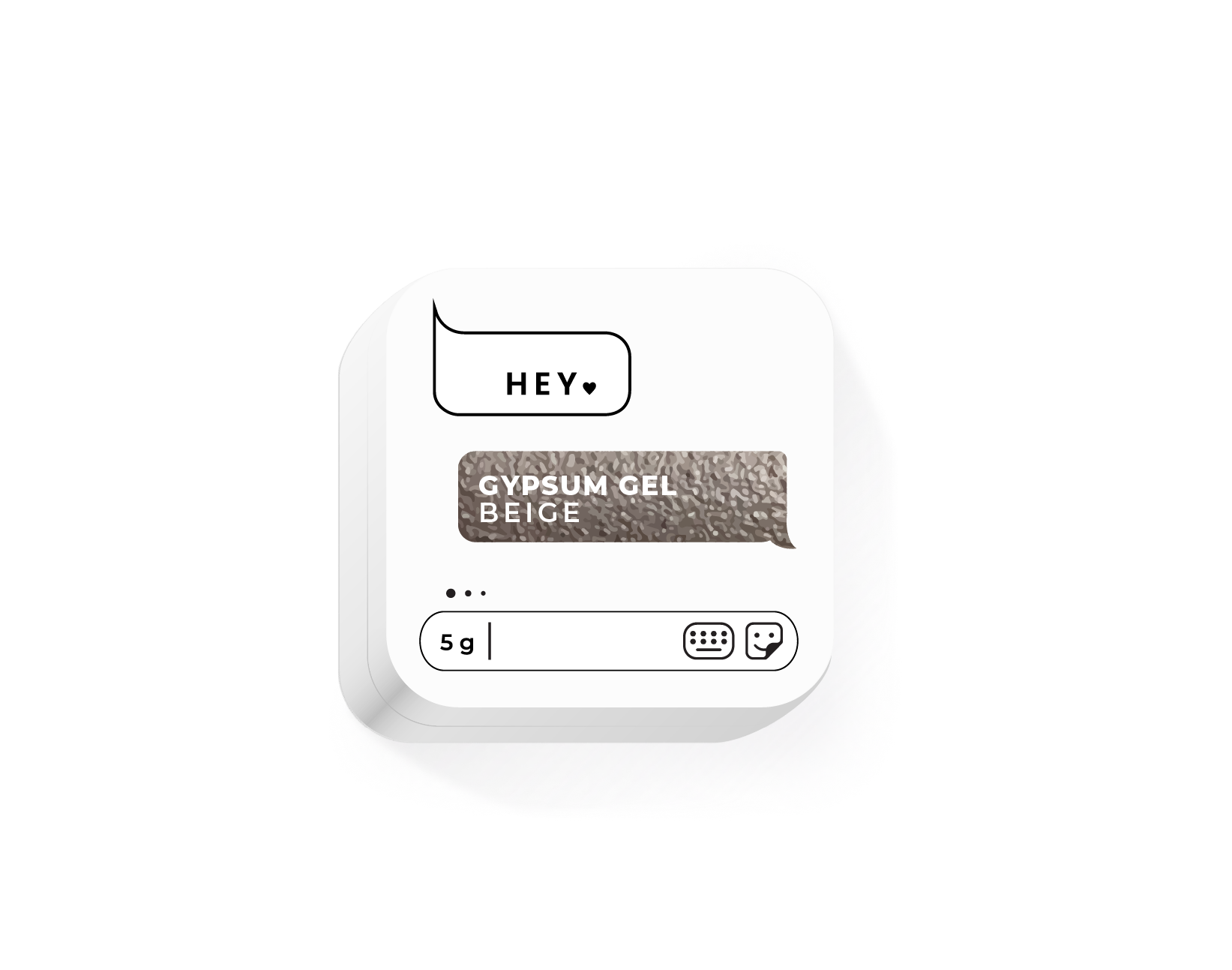 HEYLOVE Gypsum gel, BEIGE, 5 g, гель для дизайну