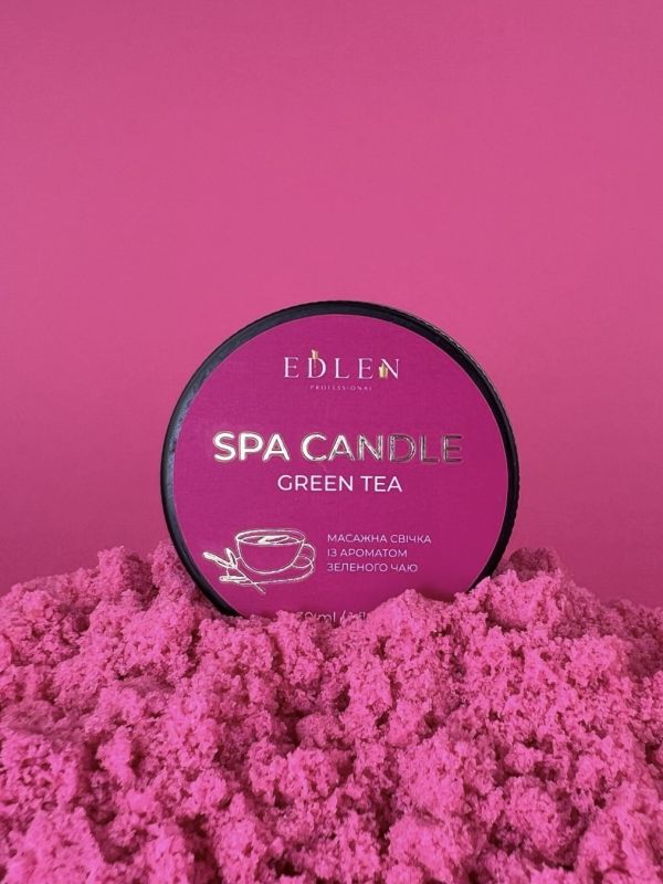 Свічка массажна Spa candle Edlen Green tea, 30 ml