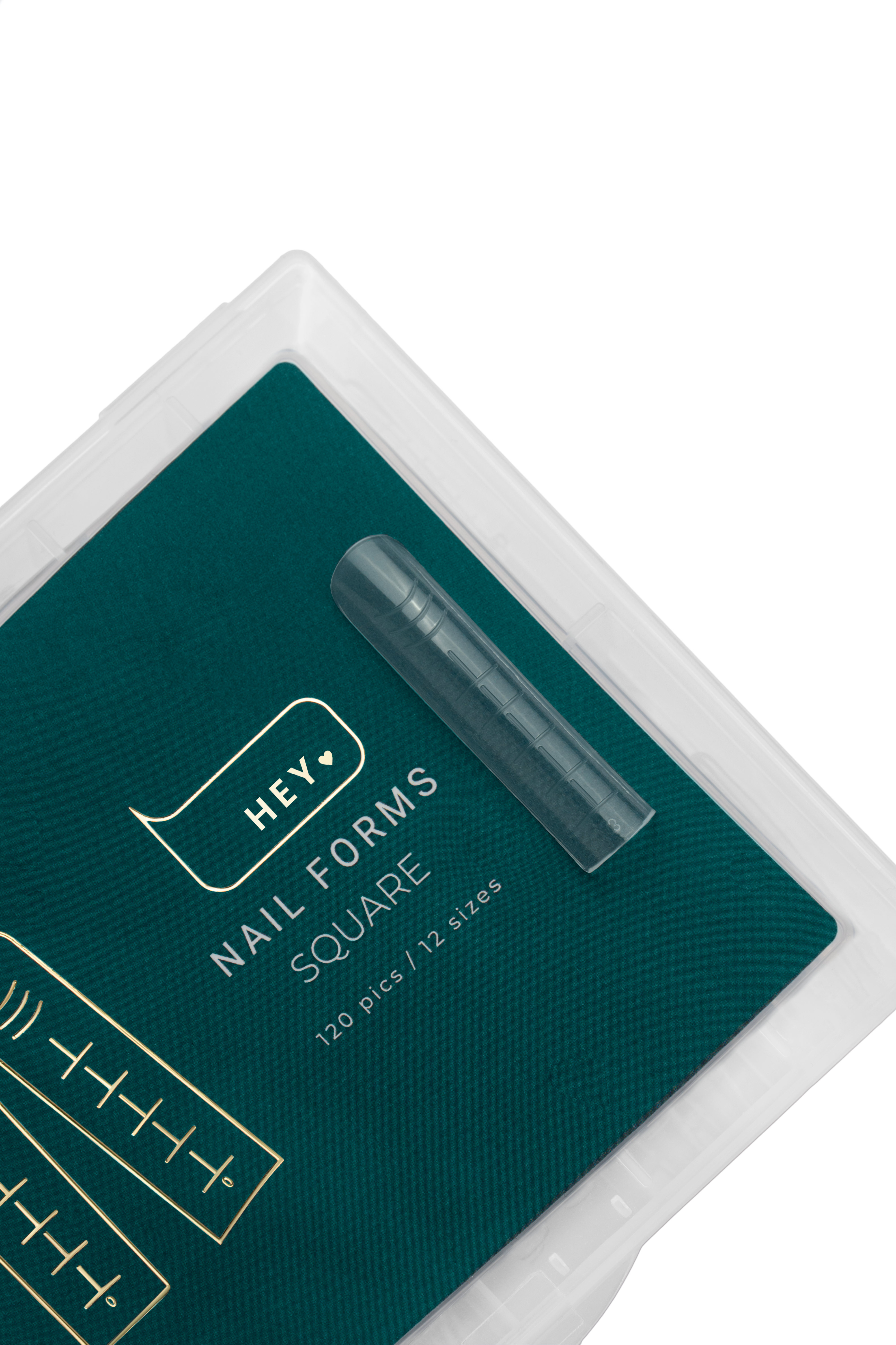 HEYLOVE ВЕРХНІ ФОРМИ TOP NAIL FORMS SQUARE (КВАДРАТ) 120 ШТ