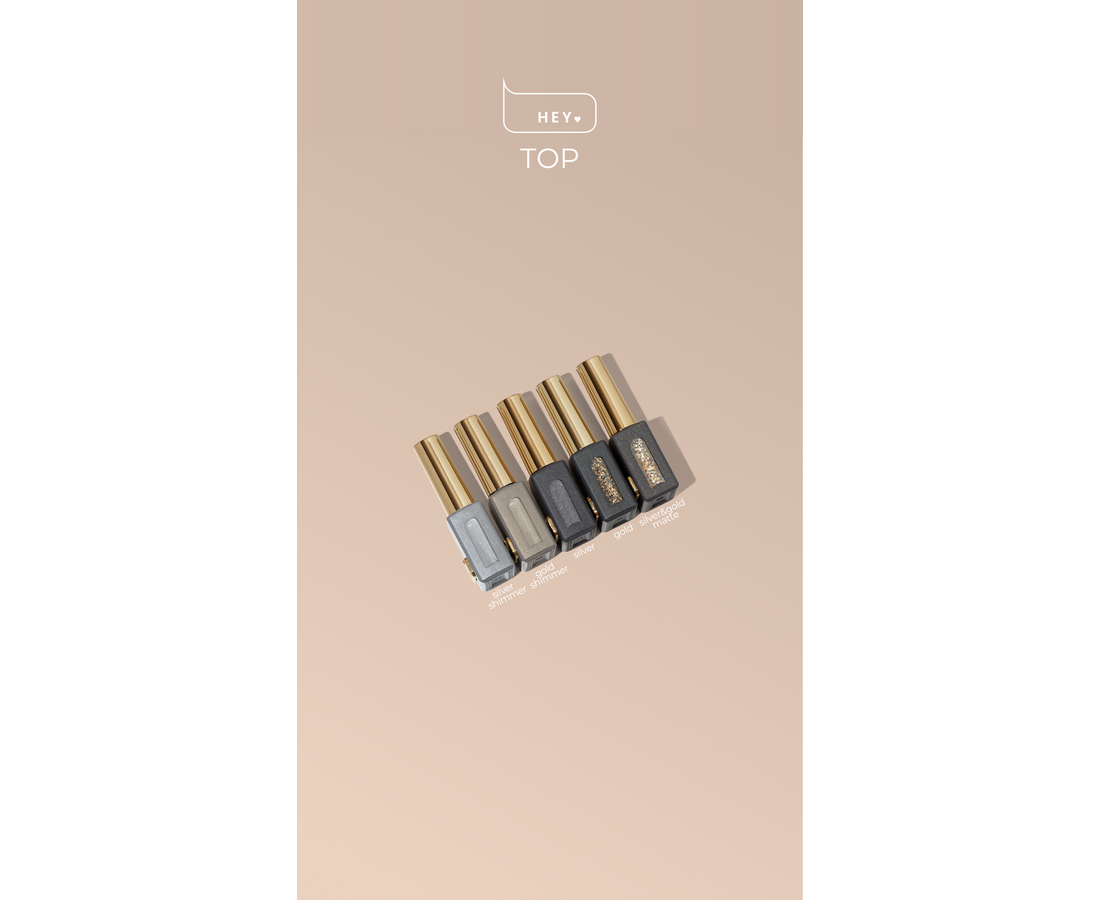 HEYLOVE COIN TOP "Silver&Gold matte" 15 ml - Зображення 2