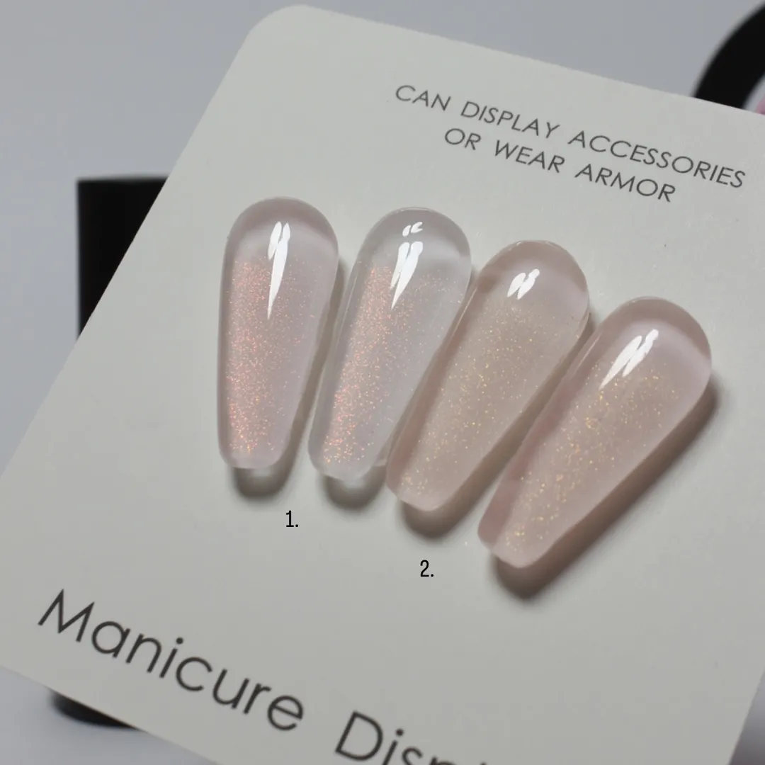 Pink Glass Base №1 - рожево молочна база з рожевим мульти глітером 30 мл