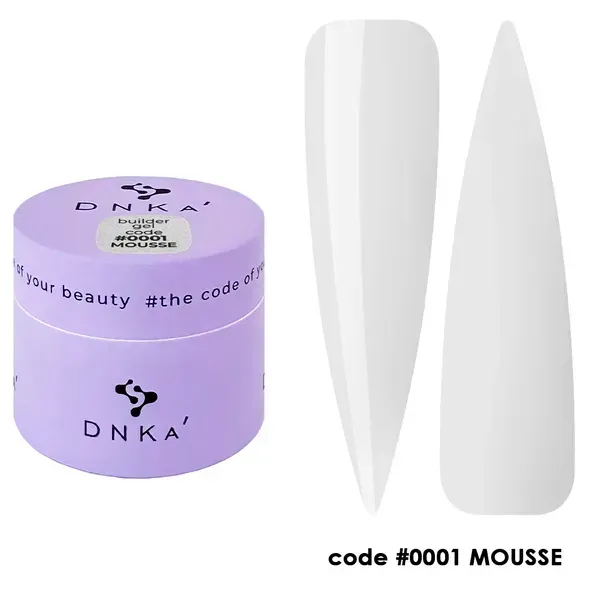 BUILDER GEL MOUSSE "DNKa", 15 ml #0001