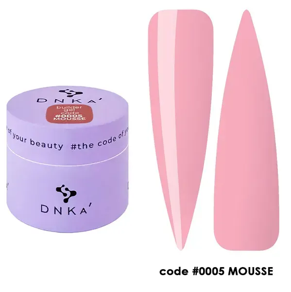 BUILDER GEL MOUSSE "DNKa", 15 ml #0005