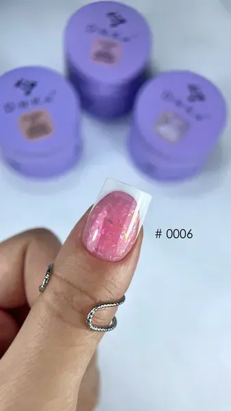BUILDER GEL MOUSSE "DNKa", 15 ml #0006 (гель для нарощення) - Зображення 2