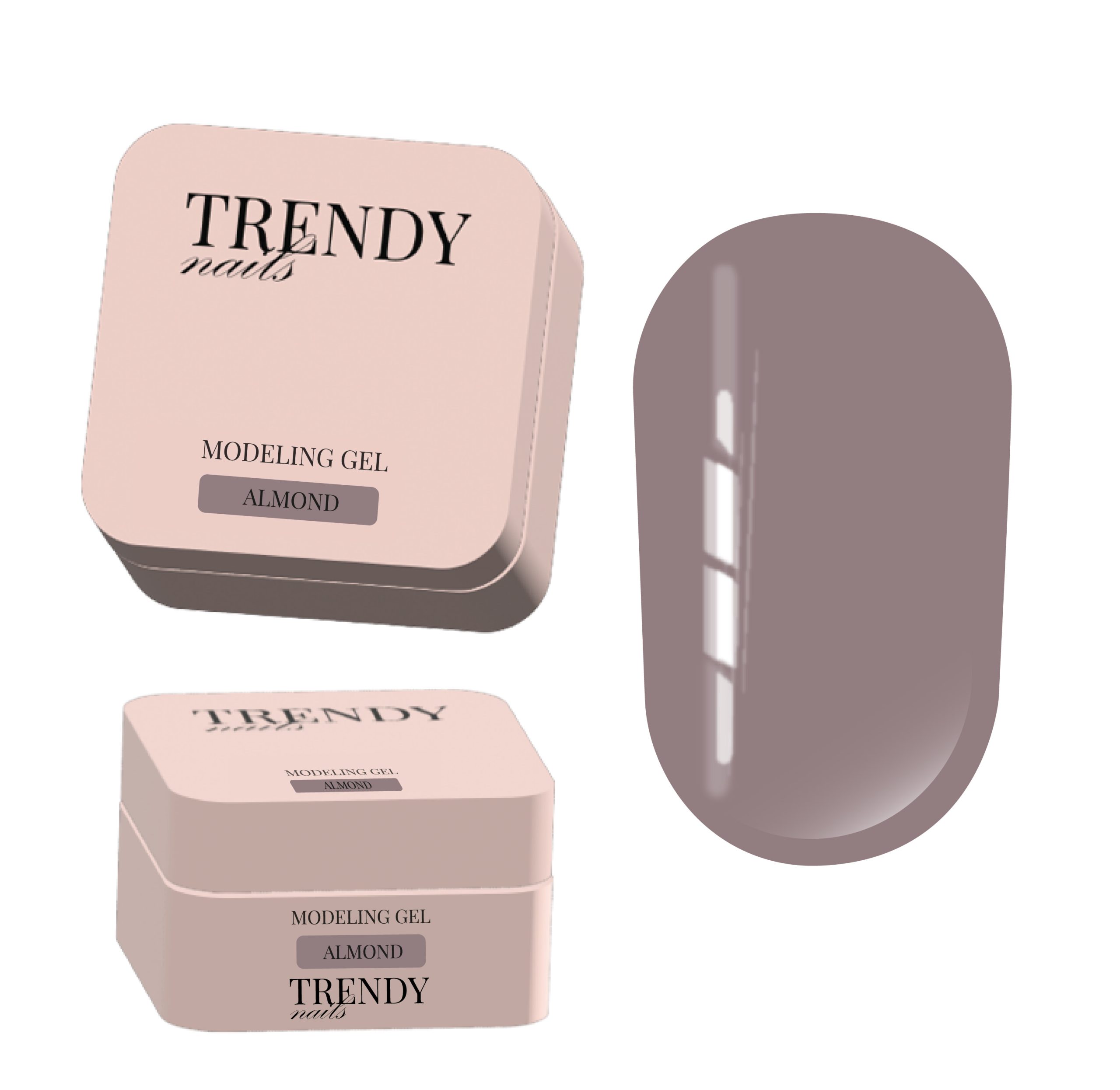 Trendy nails Modeling gel "Almond" 15 ml HEMA/TPO FREE