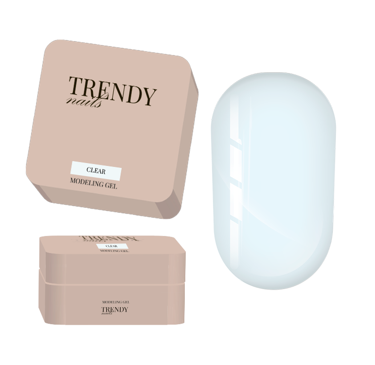 Trendy nails Modeling gel "Clear" 15 ml HEMA/TPO FREE