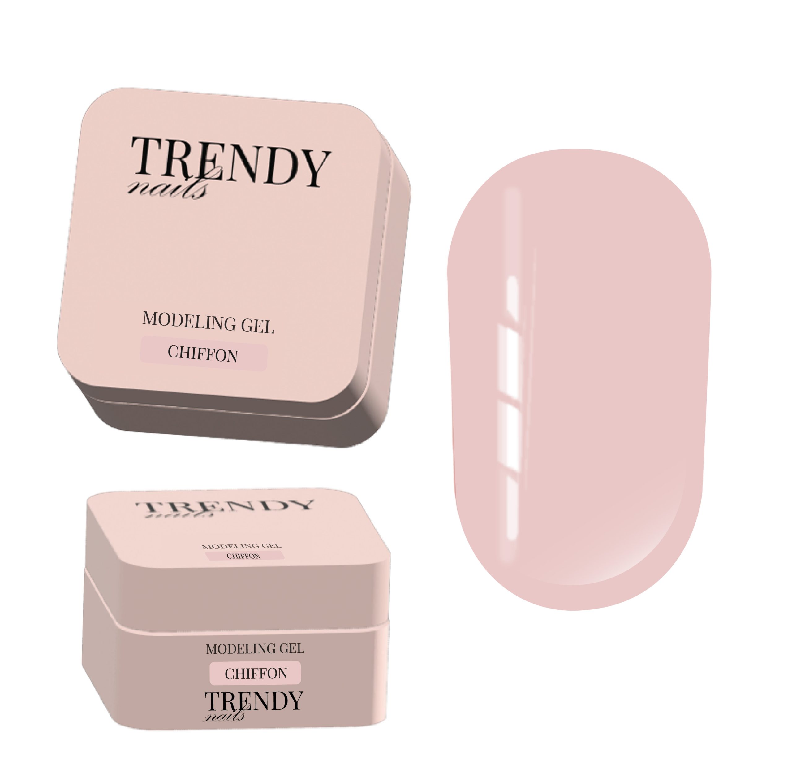 Trendy nails Modeling gel "Chiffon" 15 ml HEMA/TPO FREE