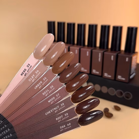 BIBLIOTEKA Гель-лак № 40 Oak - Глибокий коричневий, 10 мл - Зображення 4