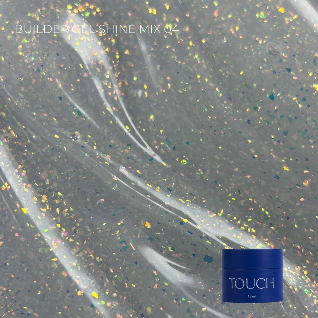 Touch Builder gel 15 ml Shine Mix, 4