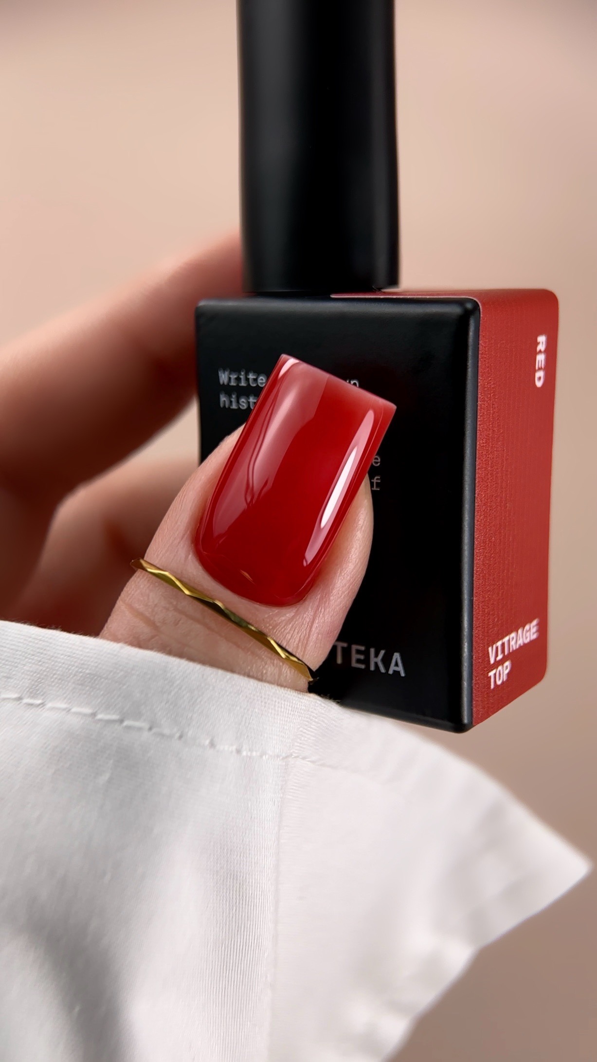 BIBLIOTEKA Камуфлюючий вітражний топ Cover Top Vitrage Red - Червоний, 10 мл - Зображення 3