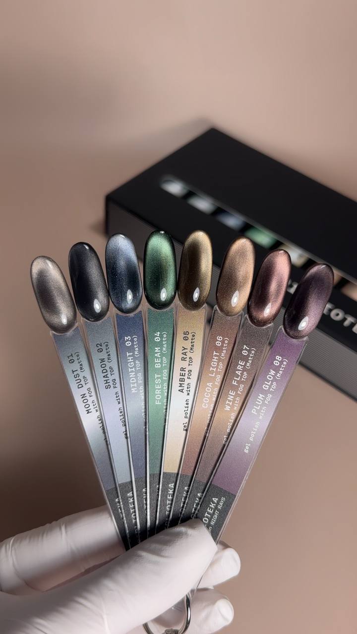 BIBLIOTEKA Гель-лак Котяче око Cat Eye № 02 Shadow - темно-сірий, 10 мл - Зображення 5