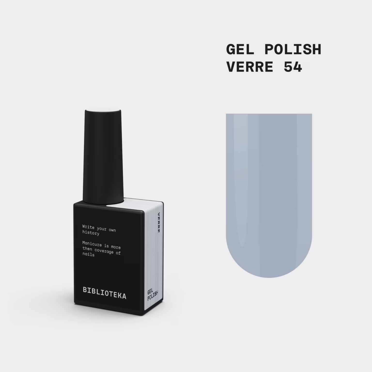 BIBLIOTEKA Гель-лак № 54 Verre - Ніжно блакитний, 10 мл