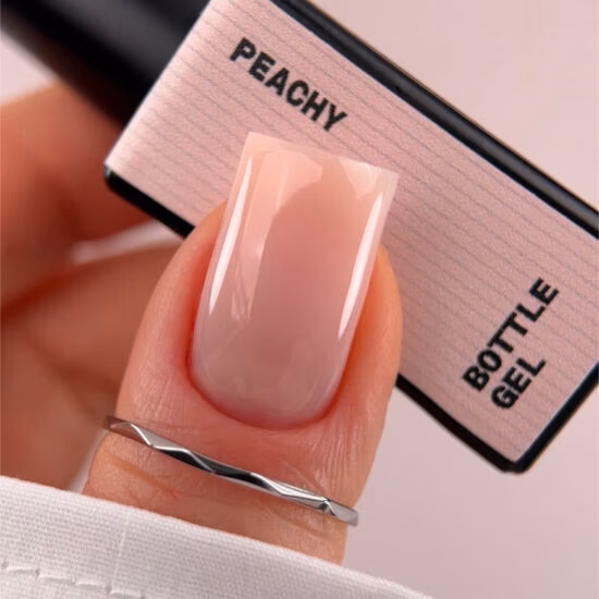 BIBLIOTEKA Рідкий гель Bottle Gel № 06 Peachy - Теплий тілесний, 10 мл - Зображення 3