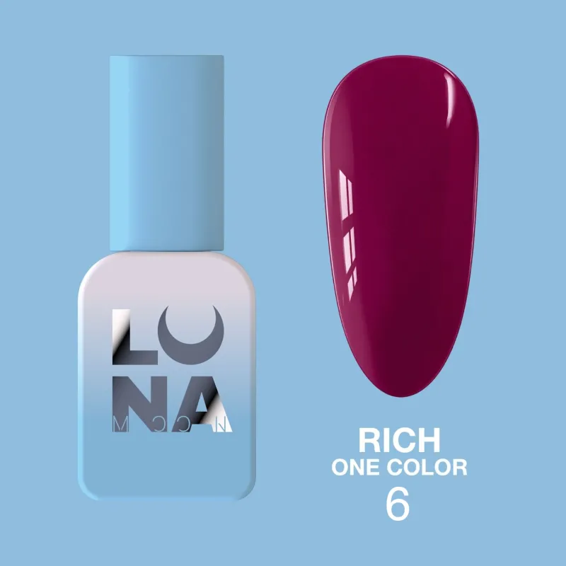 LUNA Гель-лак Rich One Color №6, 8 ml