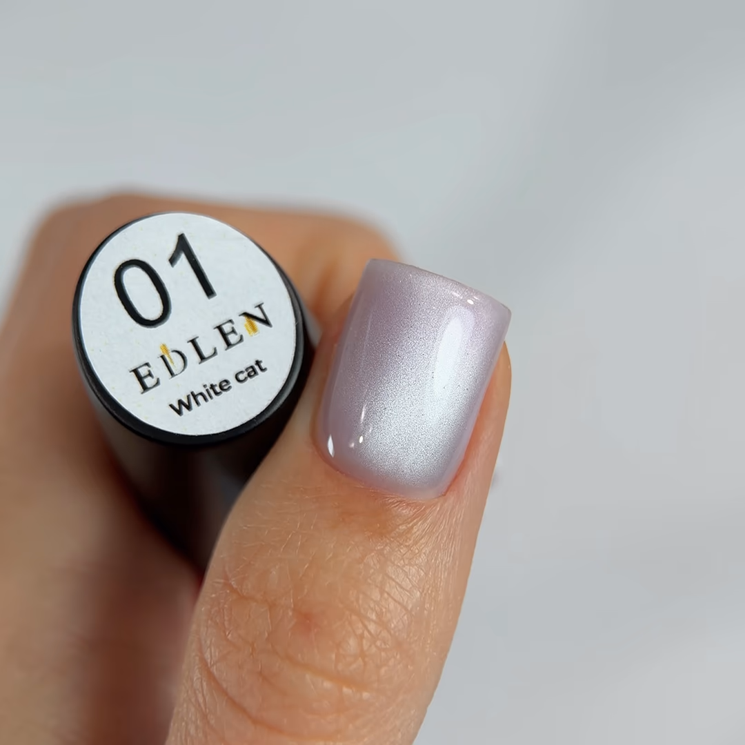 White cat Edlen 9 ml №01 (гель лак) - Зображення 2