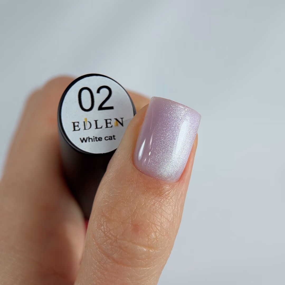 White cat Edlen 9 ml №02 (гель лак) - Зображення 2