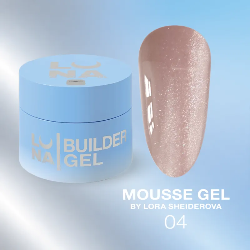 LUNA Гель для нарощування Mousse Gel №4, 30 мл