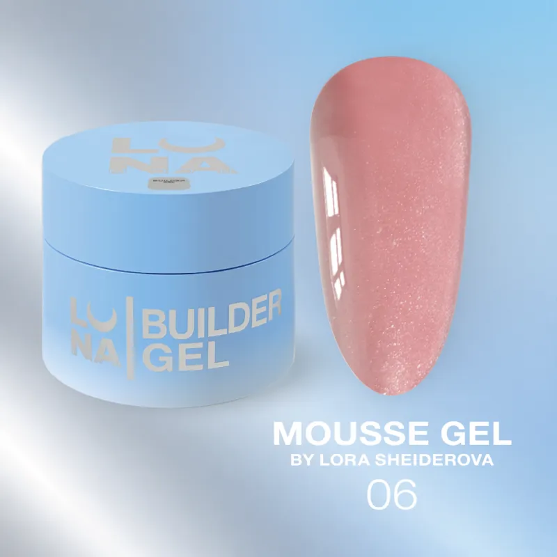 LUNA Гель для нарощування Mousse Gel №6, 30 мл