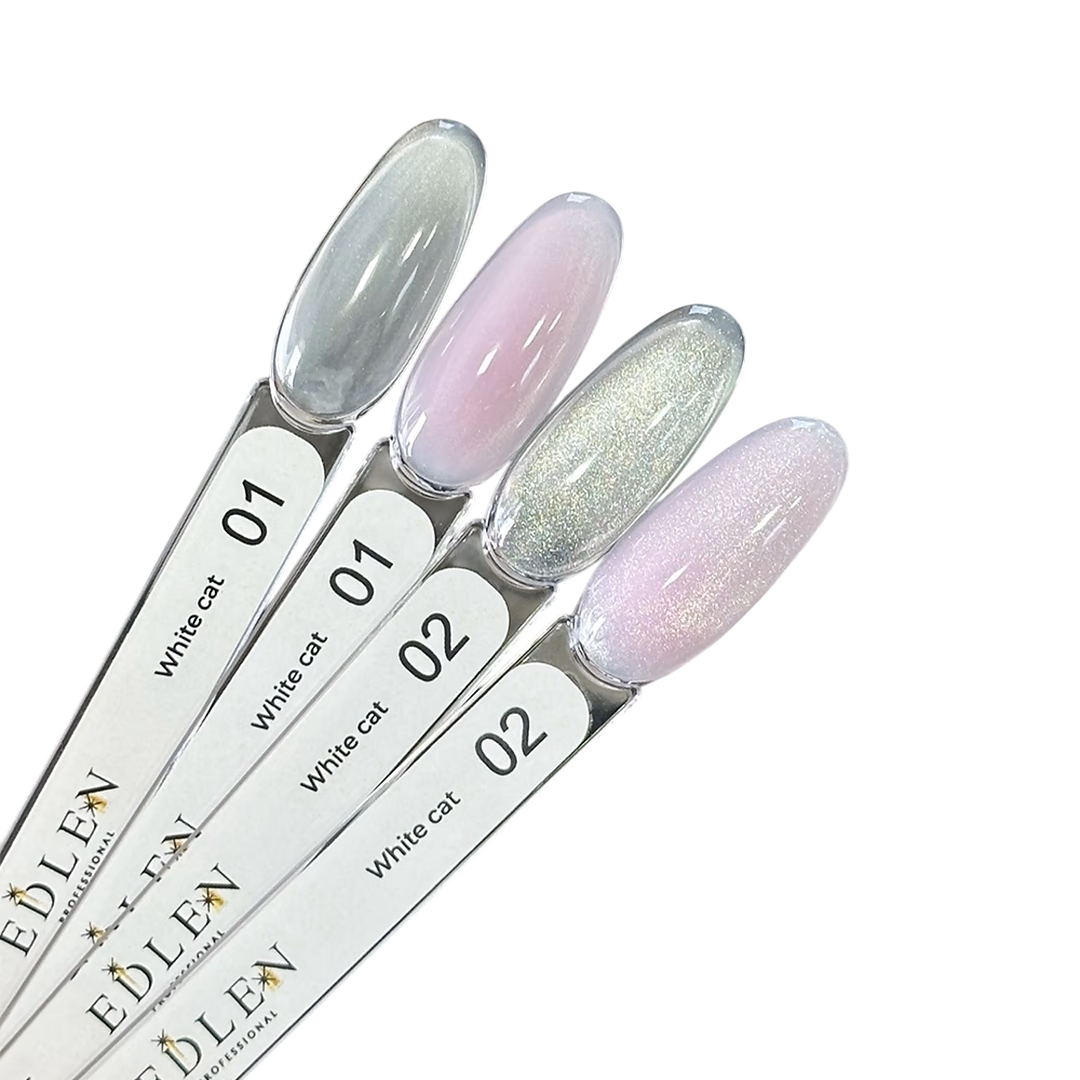 White cat Edlen 9 ml №01 (гель лак) - Зображення 4